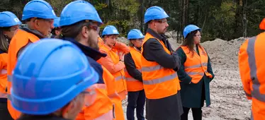 Une délégation du parti Europe Écologie Les Verts de la région Auvergne-Rhône-Alpes a visité le site Imerys du projet de lithium EMILI